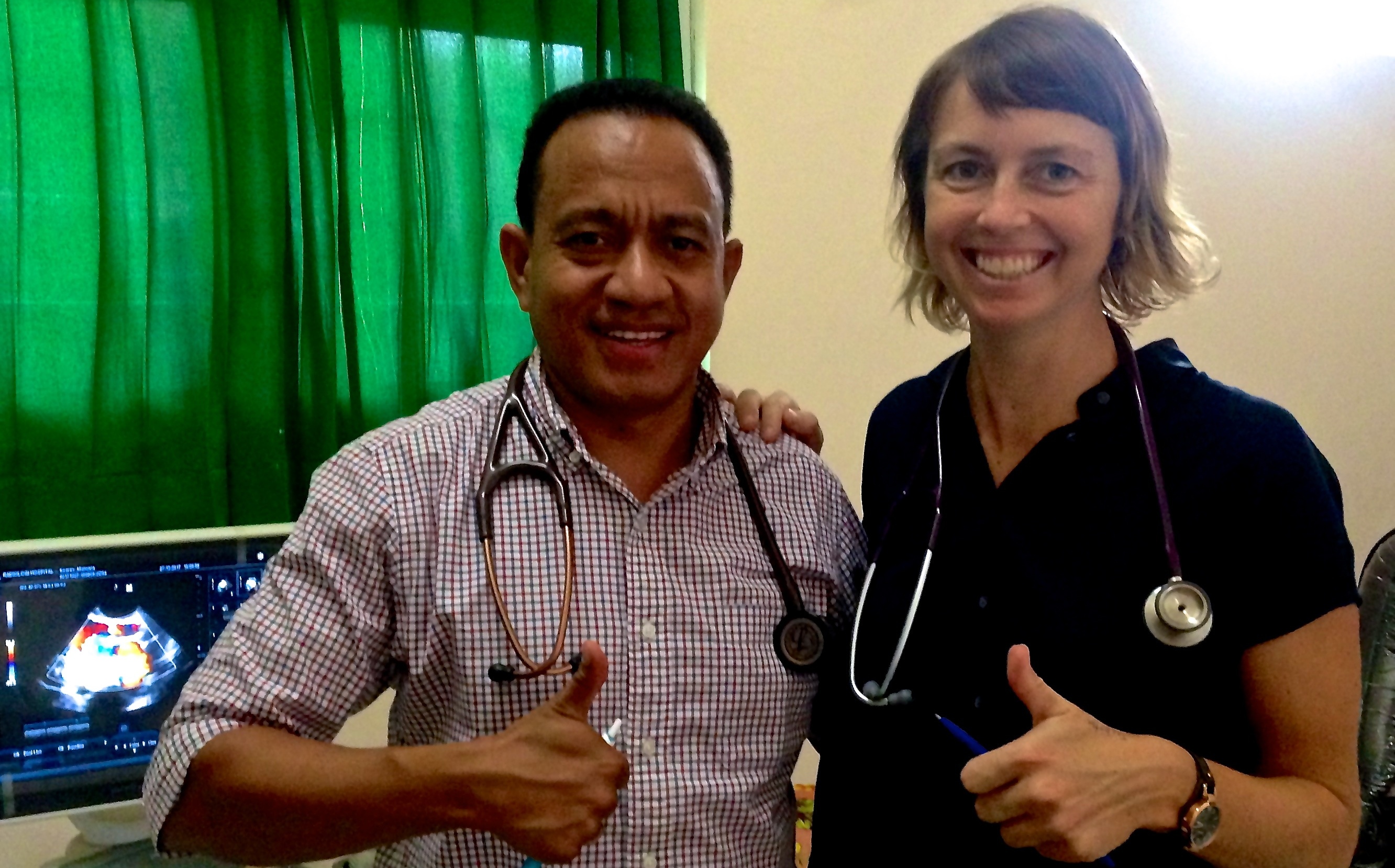 Cardiologist Dr Andre Monteiro Alex Umbers echo clinic